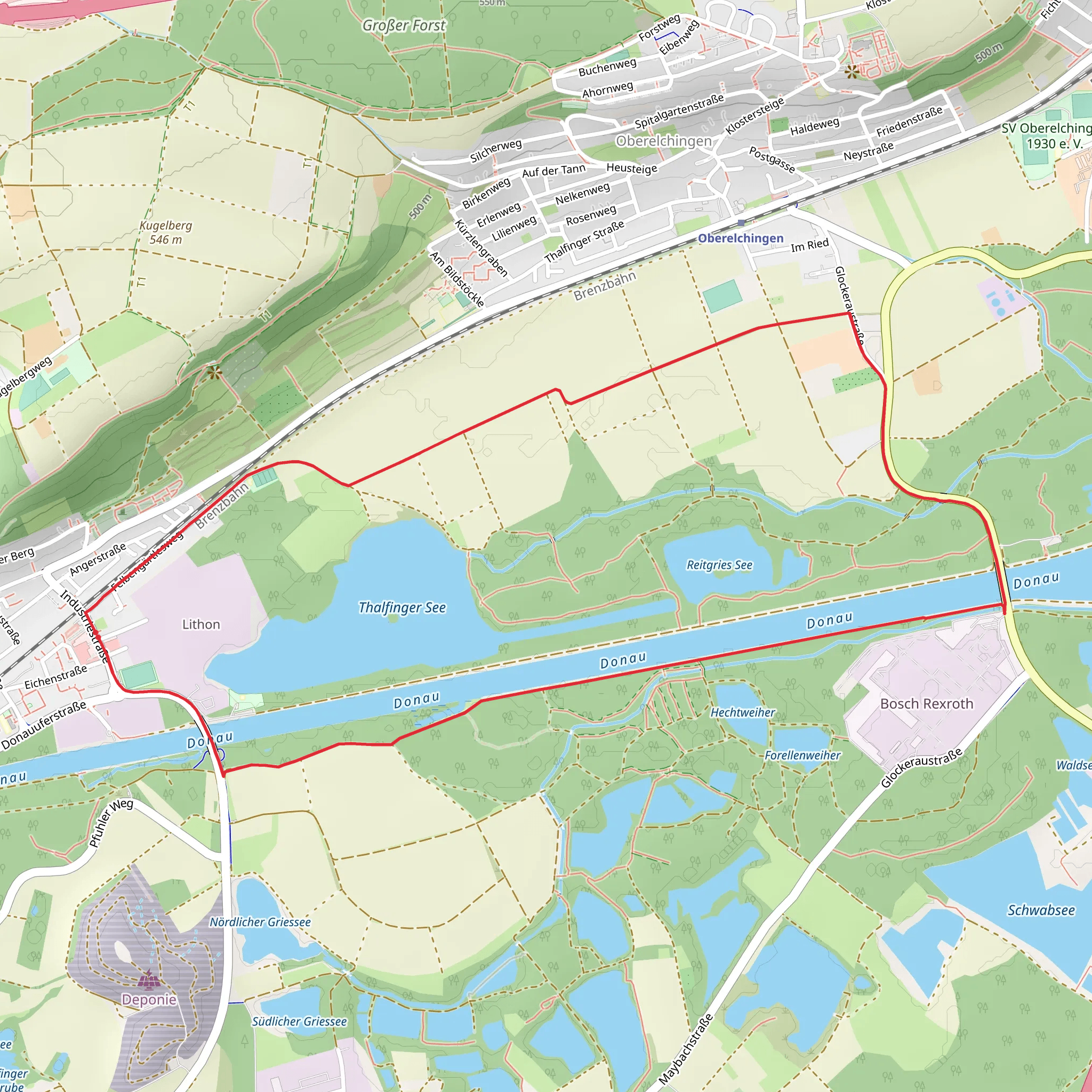 Donau via Wiesental Tour mobile static map