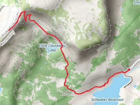 Stillwater Reservoir, Little Causeway Lake and East Fork Trail