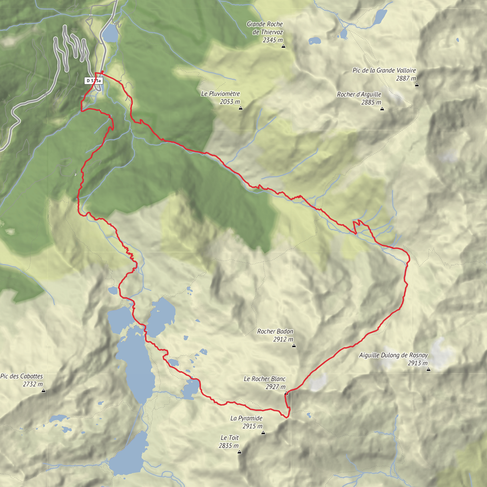 Rocher Blanc mobile static map