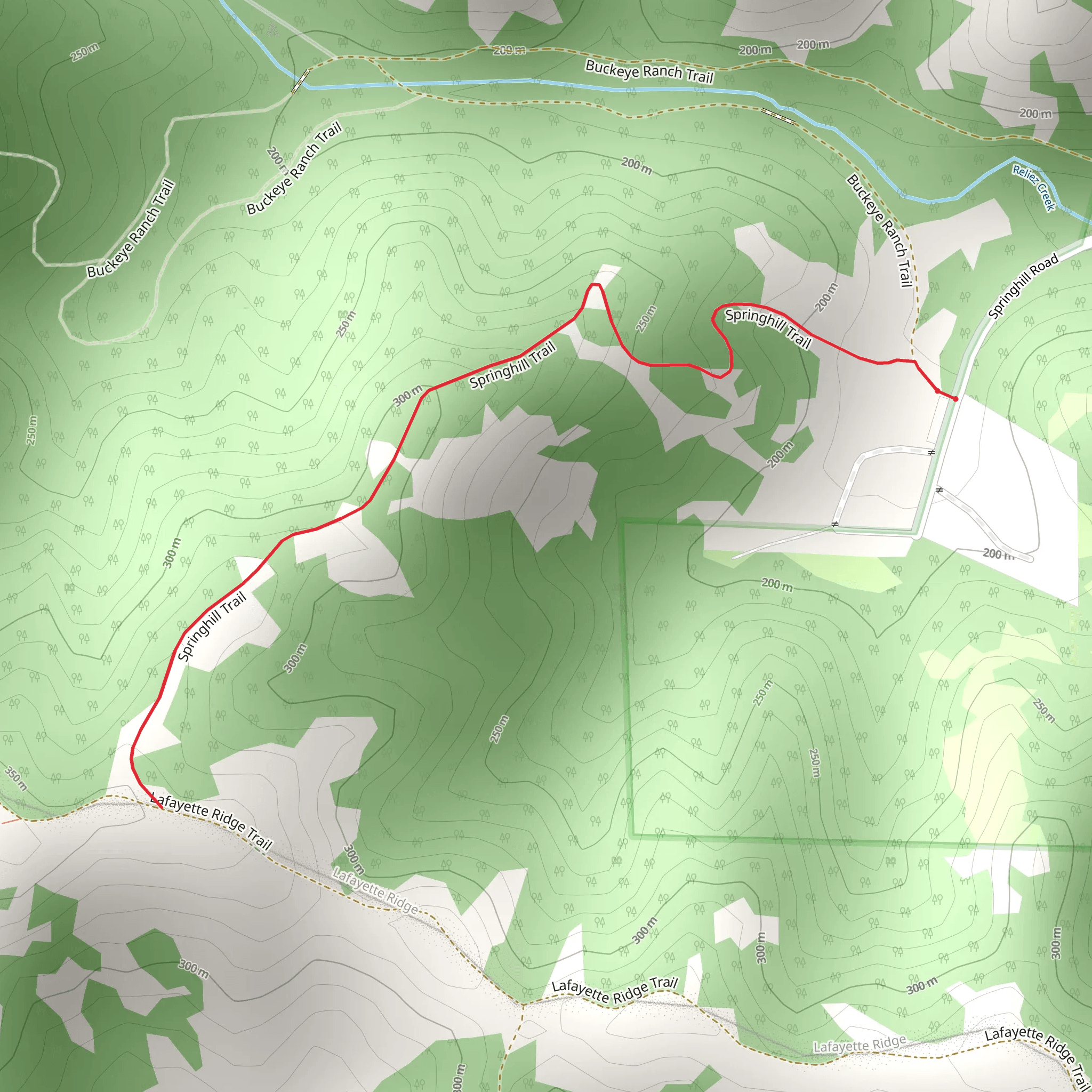 Springhill Trail mobile static map