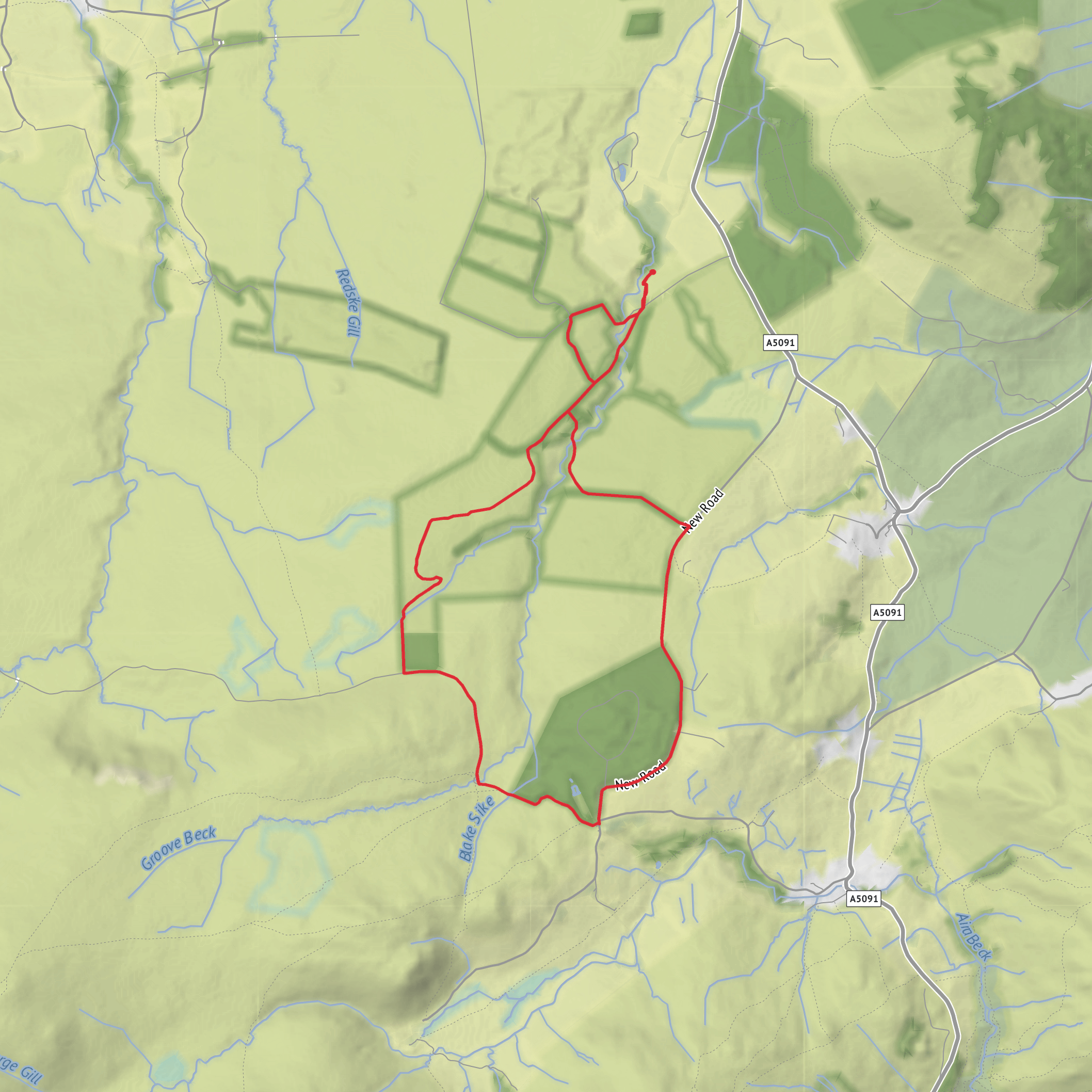 CAMC Troutbeck Head Circular Hike mobile static map
