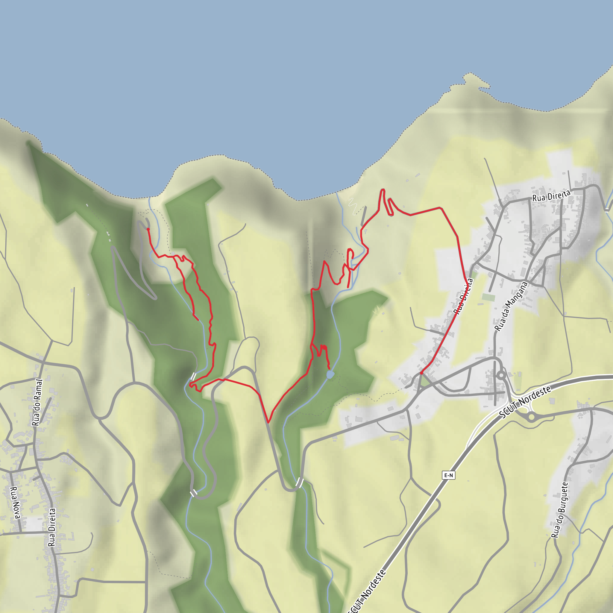 Cascata do Risco, Paco Azul and Salto da Farinha mobile static map