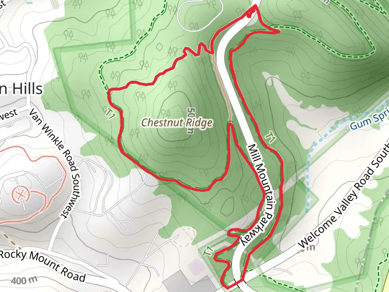 Chestnut Ridge and Fraiter Park Loop