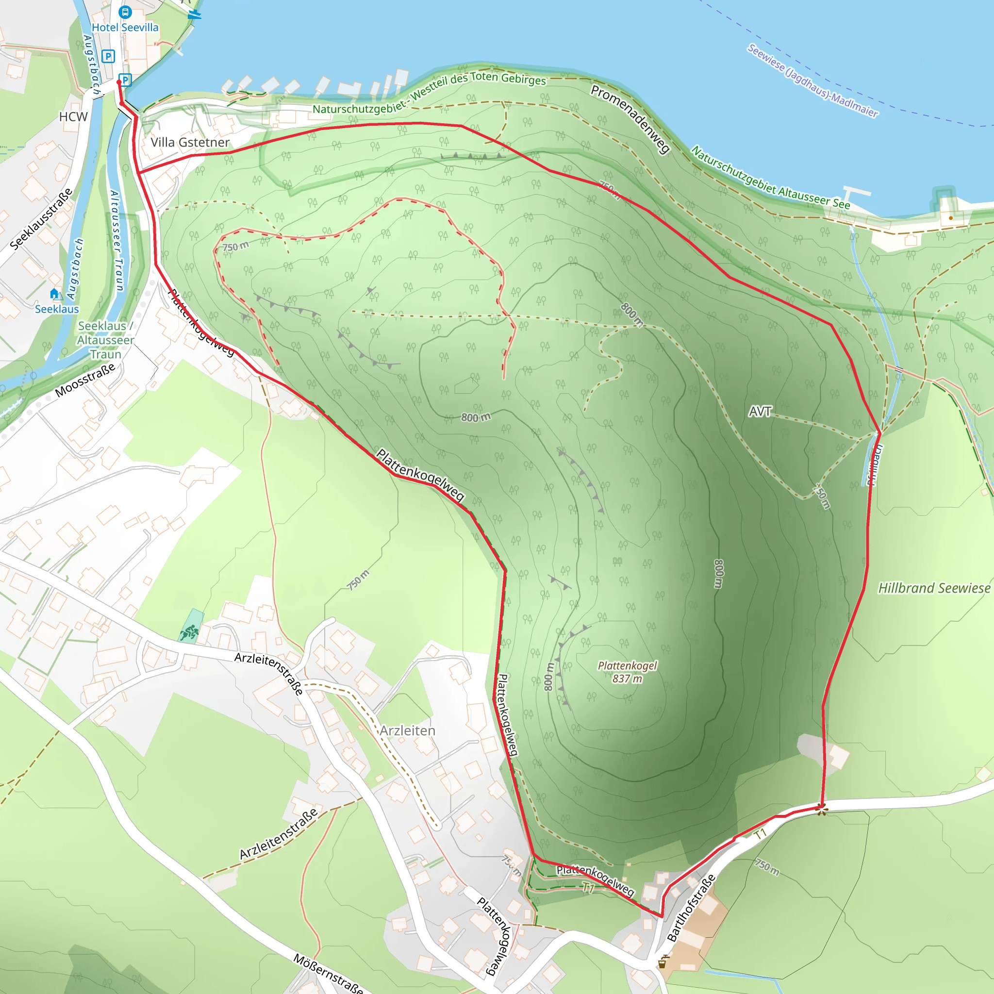 Around the Plattenkogel mobile static map