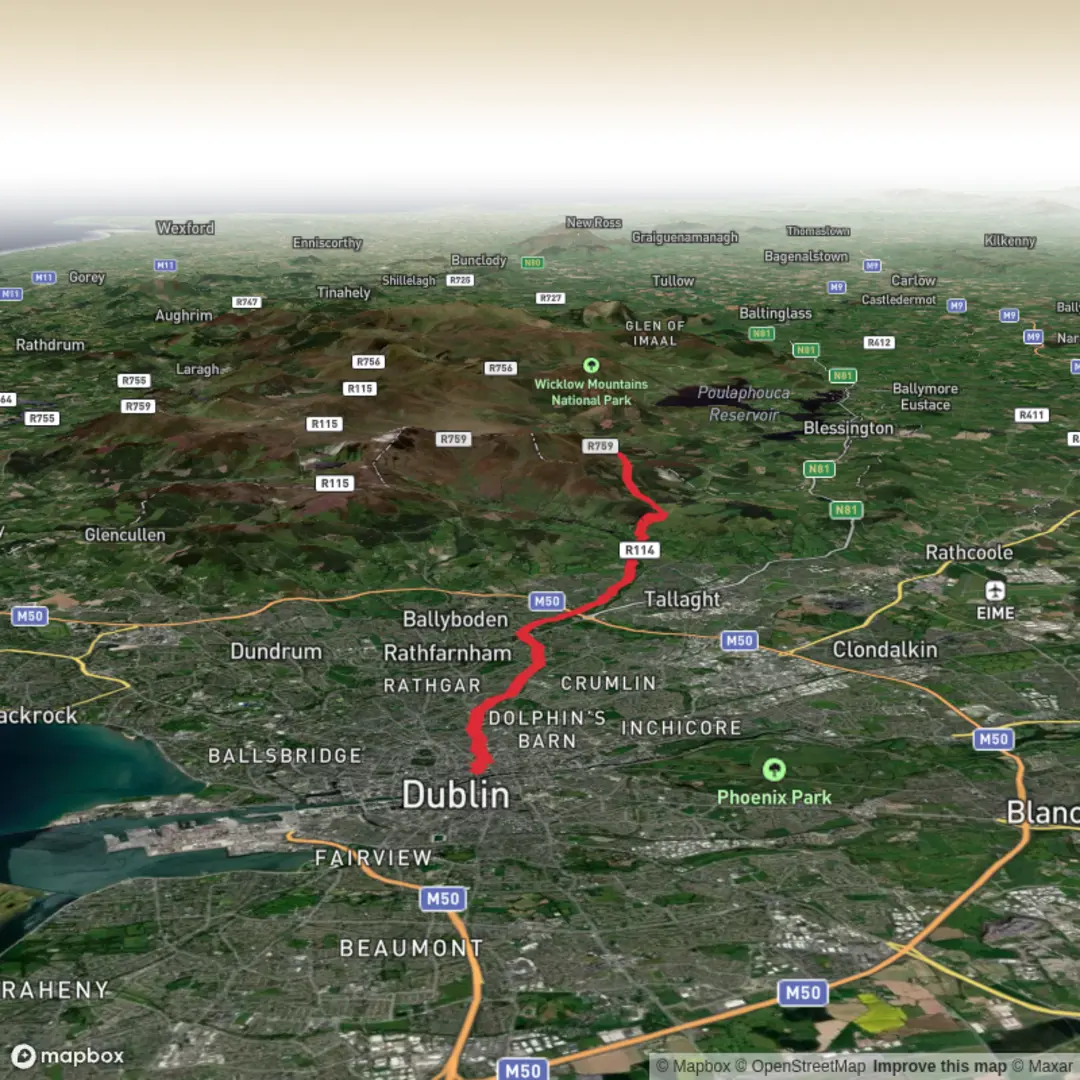 An image depicting the trail AON Pursuit 2026 and its surrounding area.