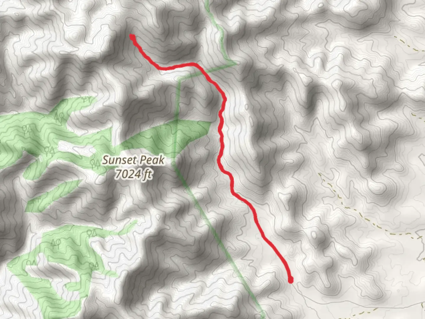 An image depicting the trail High Creek Trail and its surrounding area.