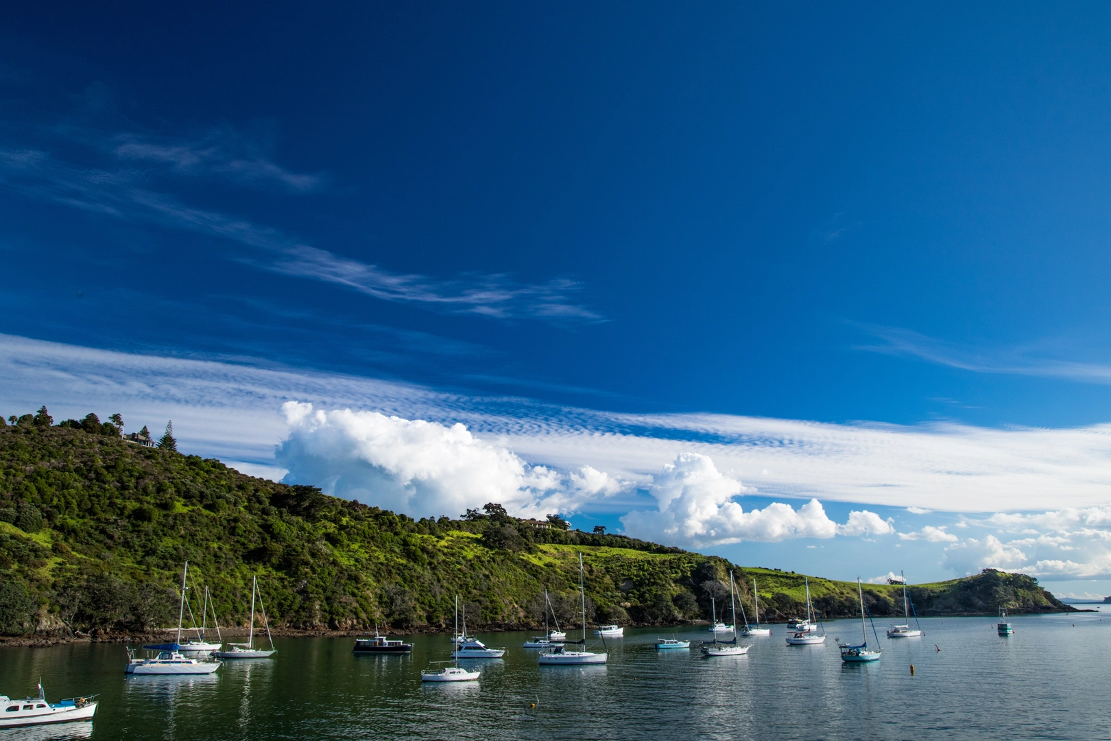 An image depicting the trail Southern Walk - Matiatia, Church Bay and Oneroa and its surrounding area.