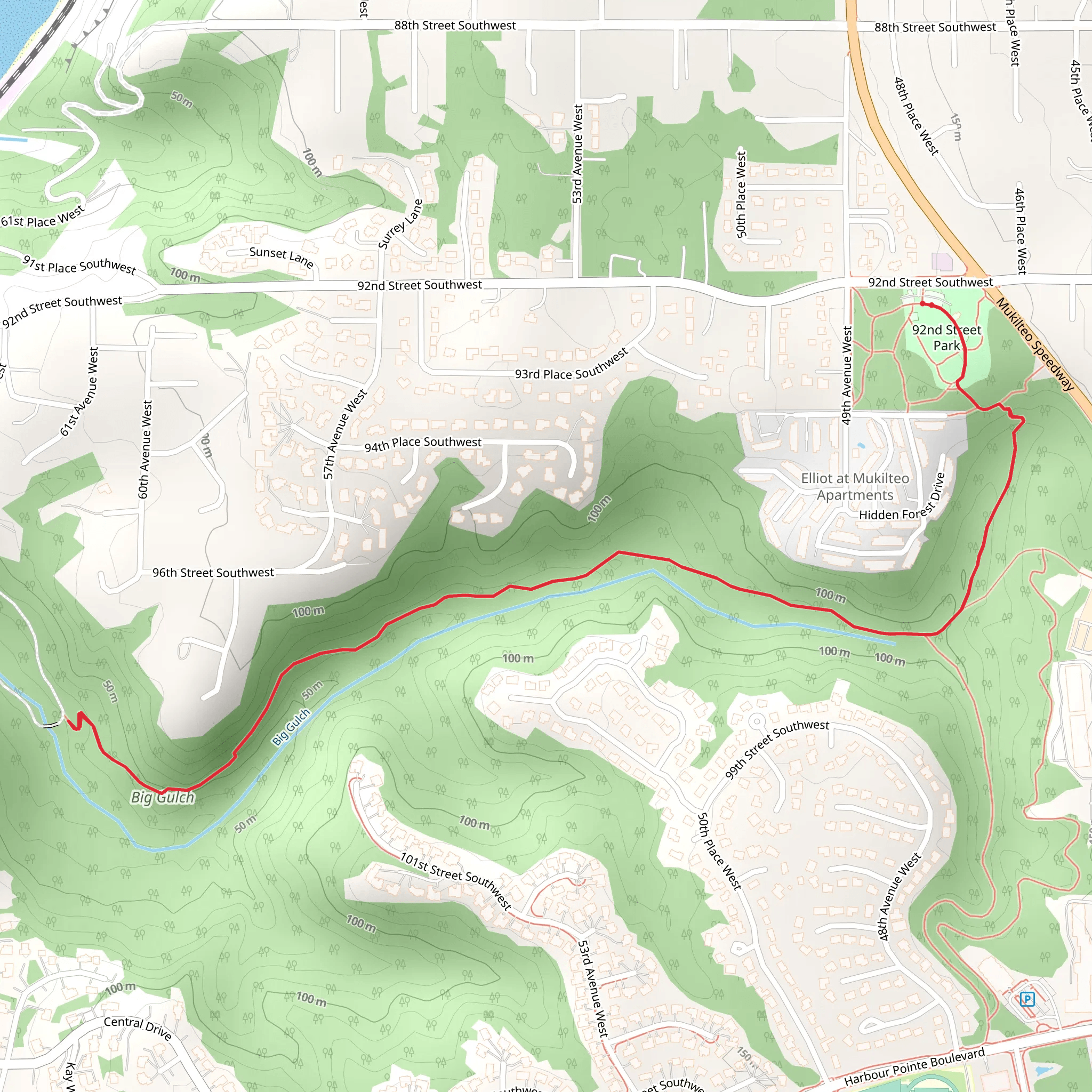 Big Gulch mobile static map
