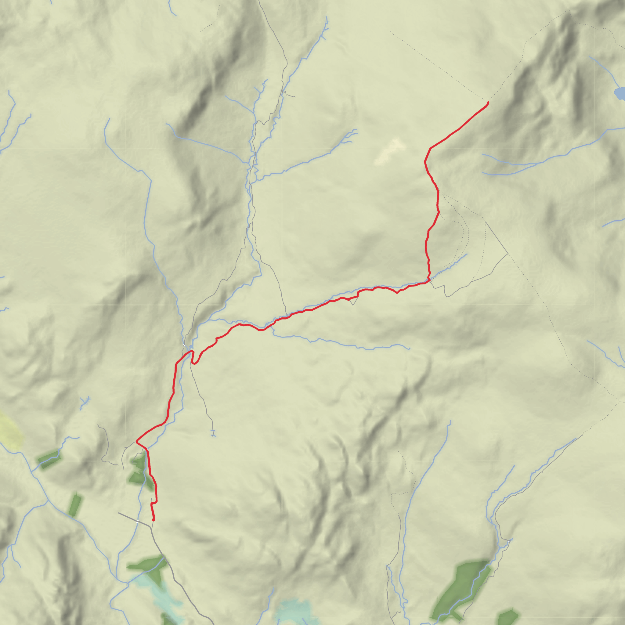 Ben Chonzie - Glen Lednock mobile static map