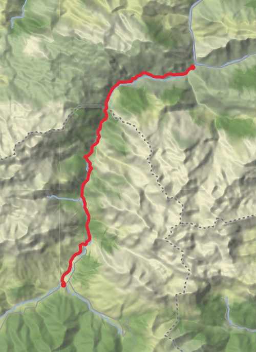 Hike from Cabrales mobile static map