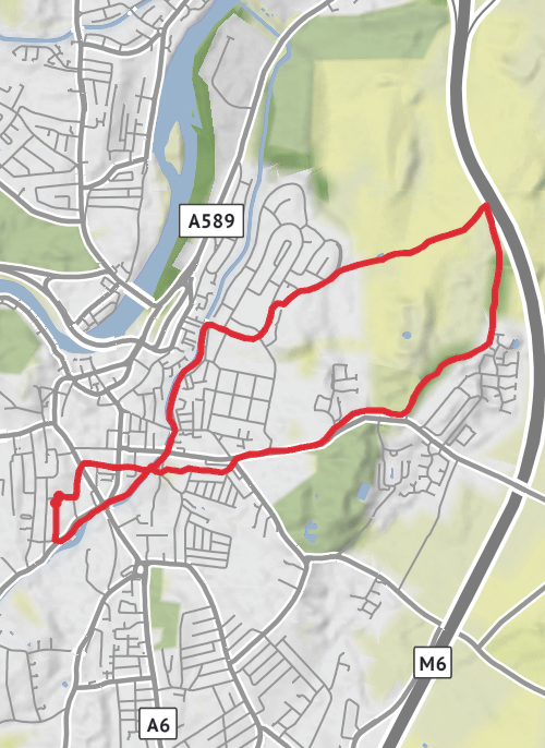 Lancaster Running mobile static map