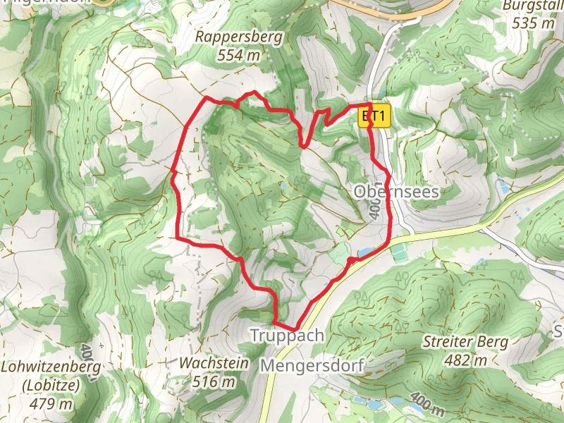 Obernsees Rundweg and Fraenkischer Gebirgsweg