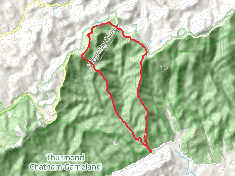 Grassy Gap Fire Road, Brooks Knob, Bluff Mountain and Cedar Ridge Loop Trail