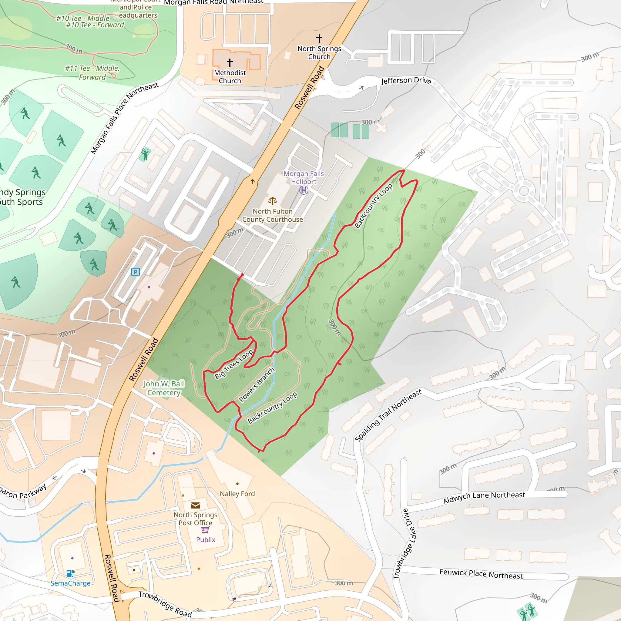 Backcountry Loop mobile static map