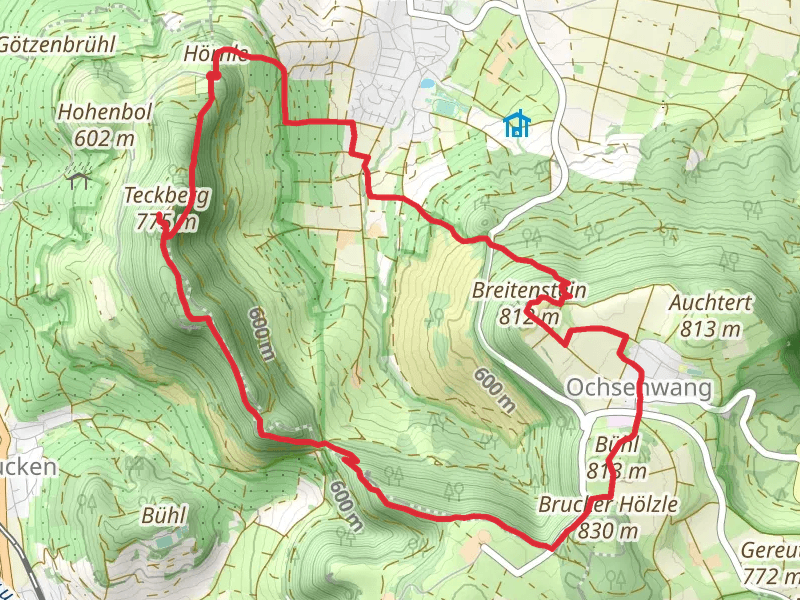 Breitenstein and Teckberg via Hochgehadelt