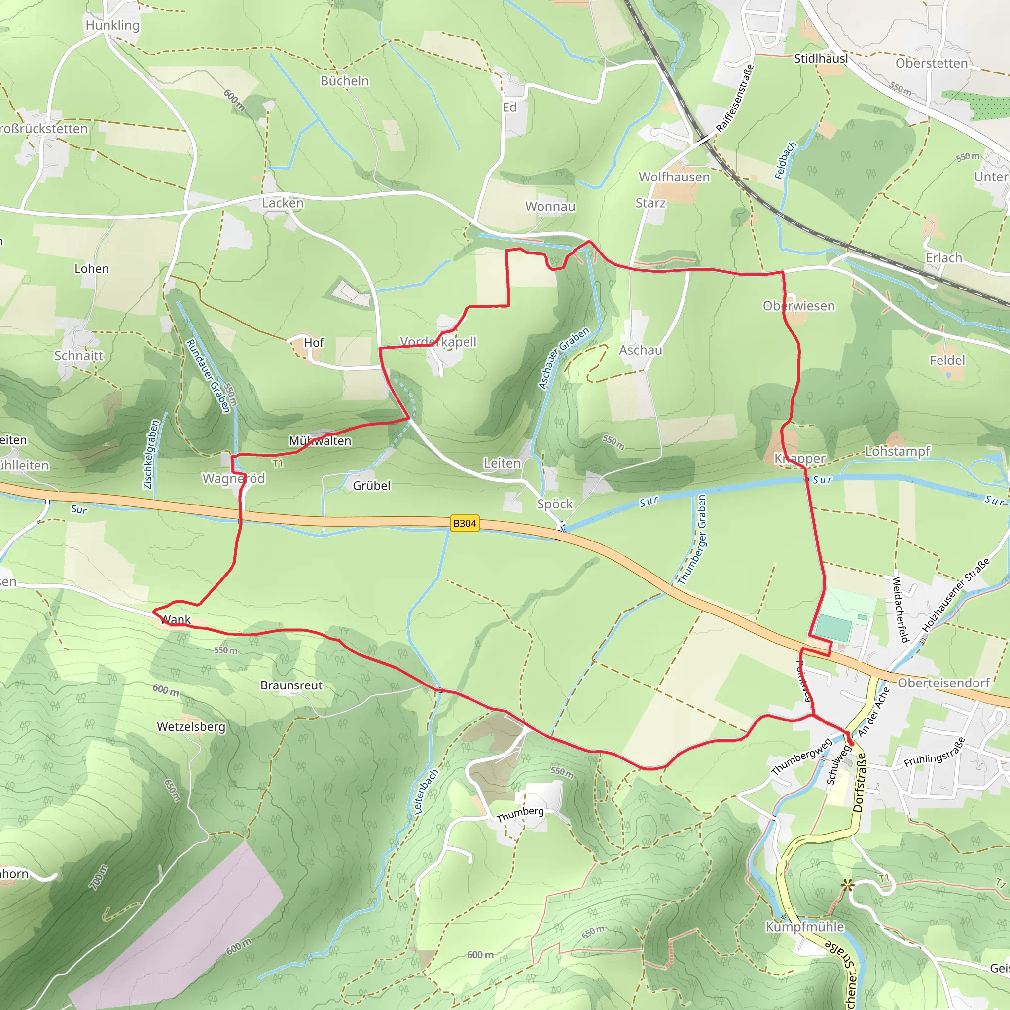 Panorama Weg 22 mobile static map