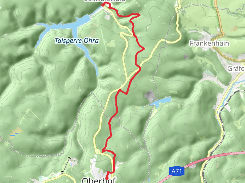 Oberhof to Schwarzwald via Herrenweg