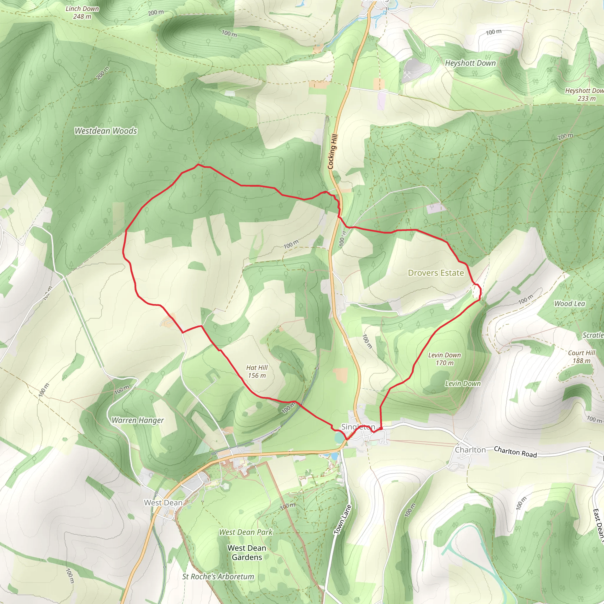 The Wooded Estates mobile static map