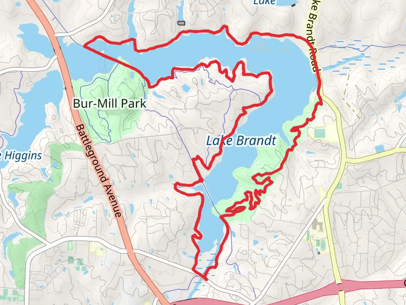 Reedy Fork and Lake Brandt Loop