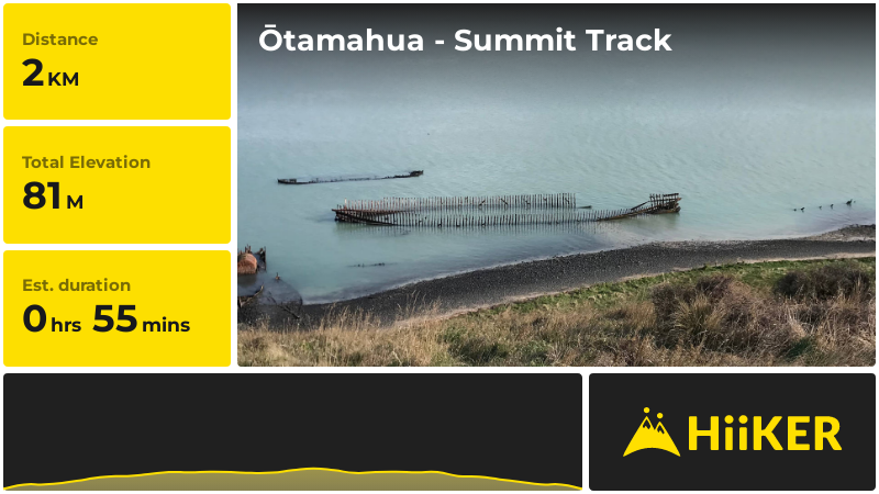 Ōtamahua - Summit Track | Christchurch City | New Zealand