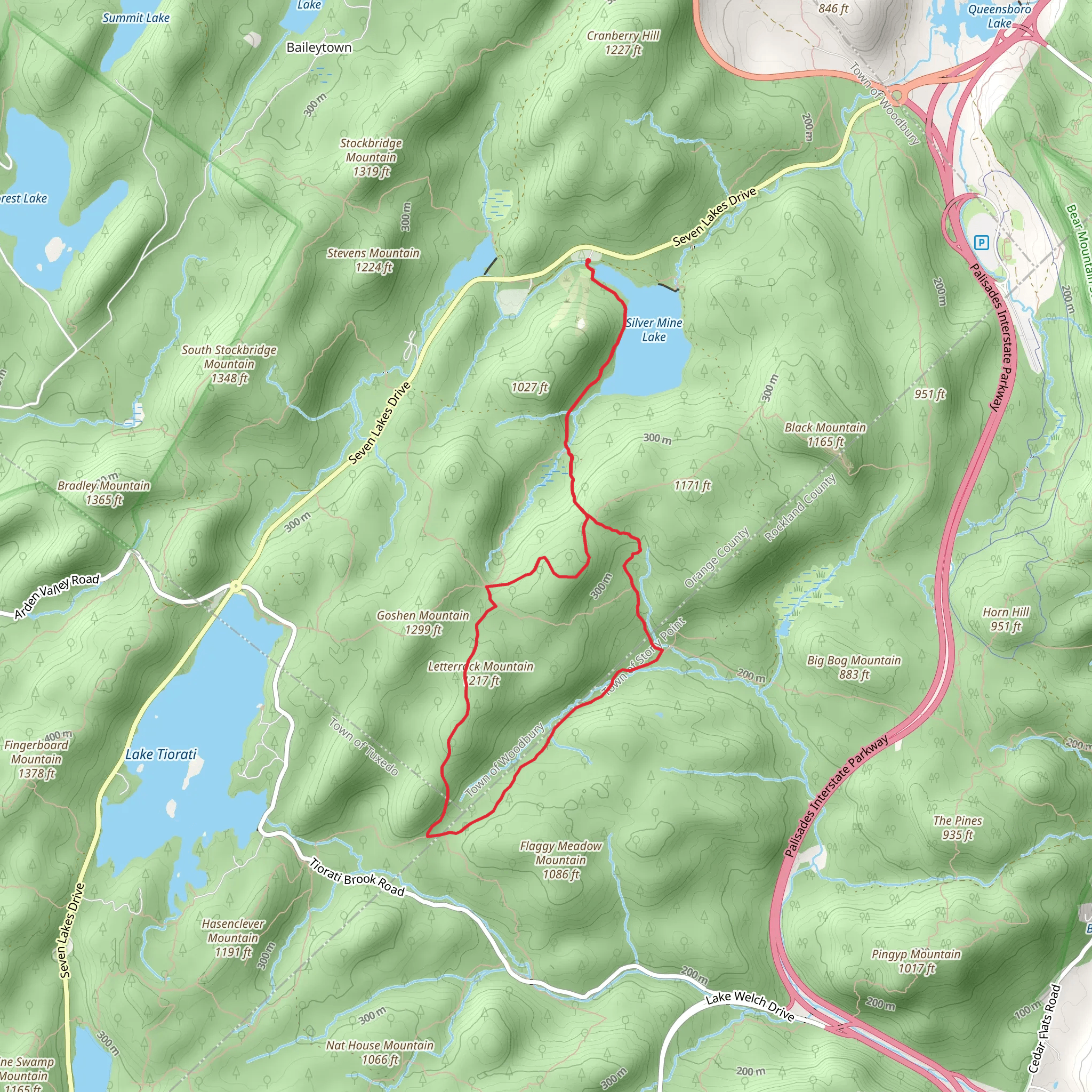 Letterrock Mountain Loop via Silver Mine Lake | Orange County | New