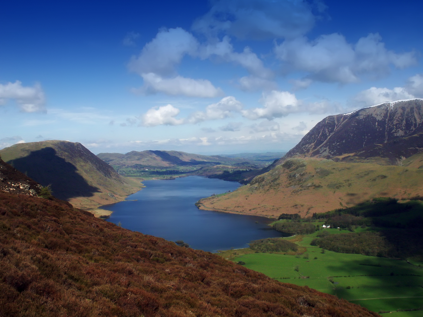 An image depicting the trail Crummock Water, Lanthwaite Wood and Mellbreak Loop and its surrounding area.