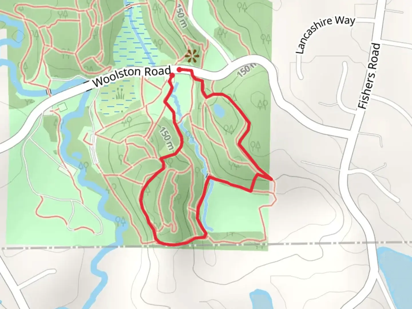 An image depicting the trail Kettle Lake Loop and its surrounding area.