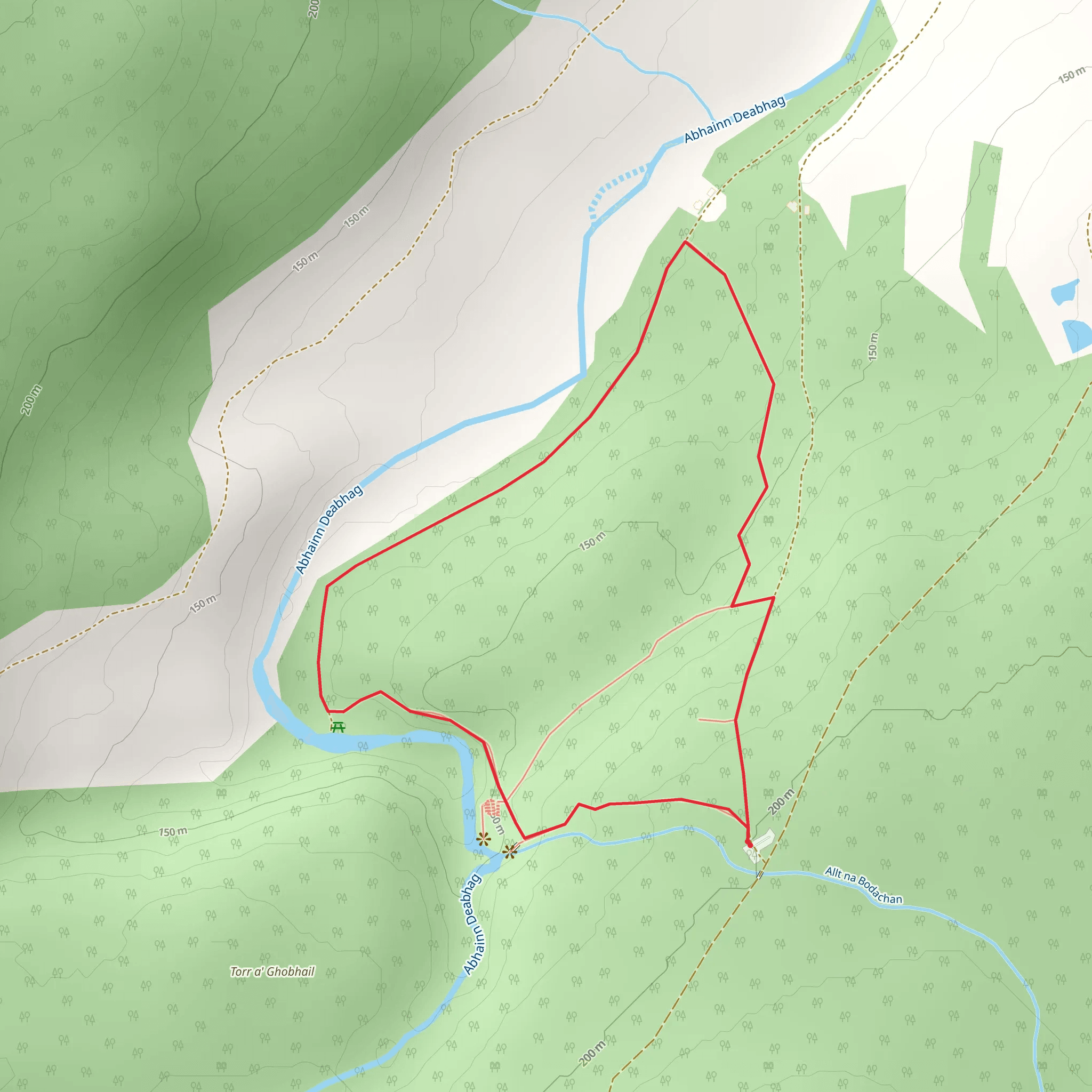 Tweedmouth Loop Trail mobile static map