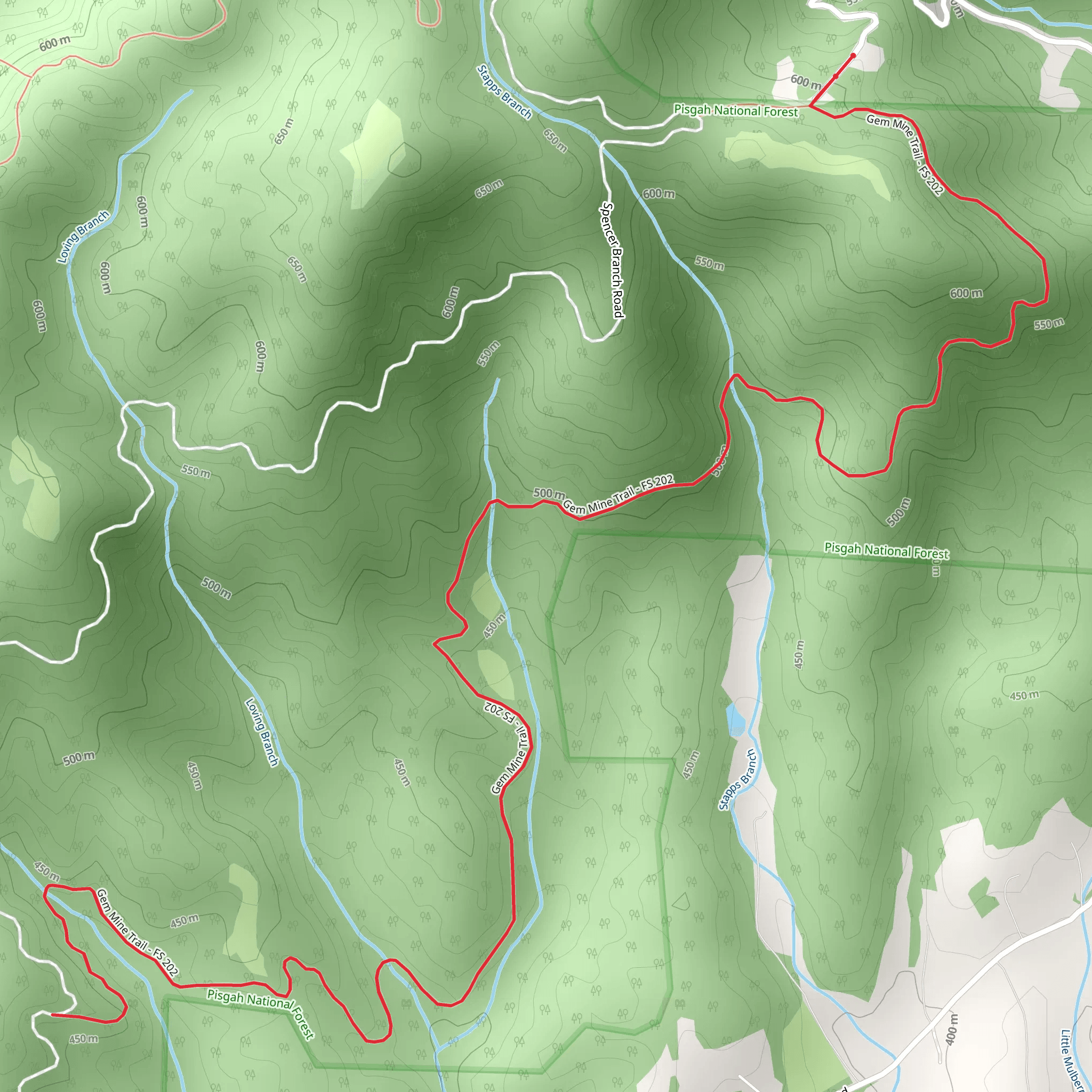 Gem Trail mobile static map