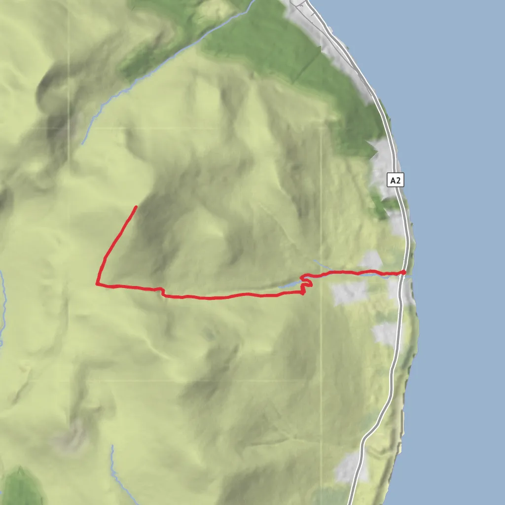 Slieve Donard from Bloody Bridge mobile static map
