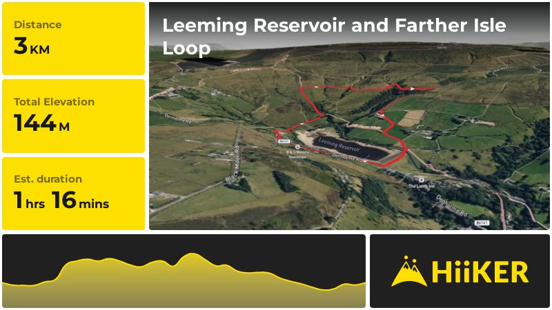 Leeming Reservoir and Farther Isle Loop | Bradford | England