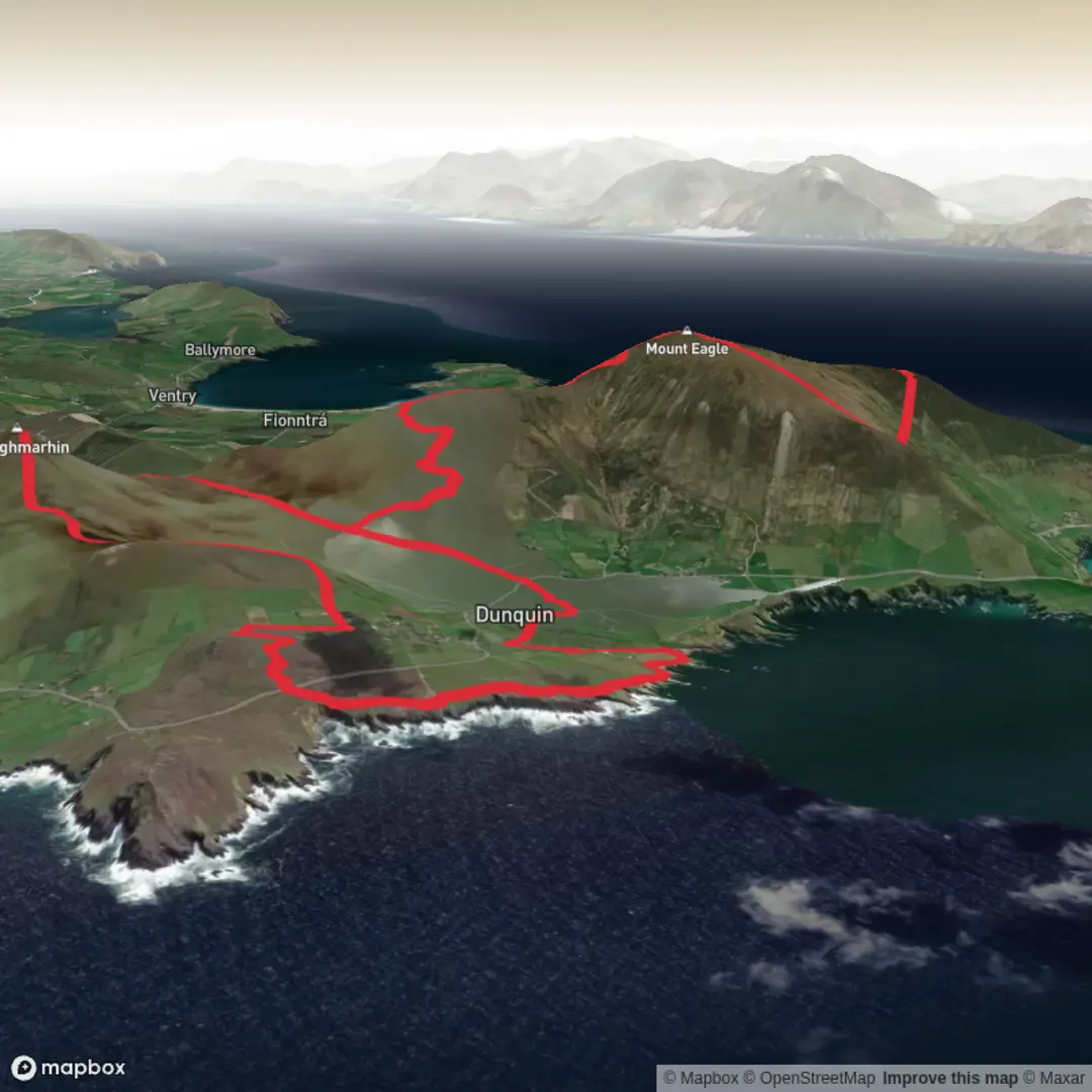 An image depicting the trail Dingle Peninsula SPA - Jun 7 and its surrounding area.