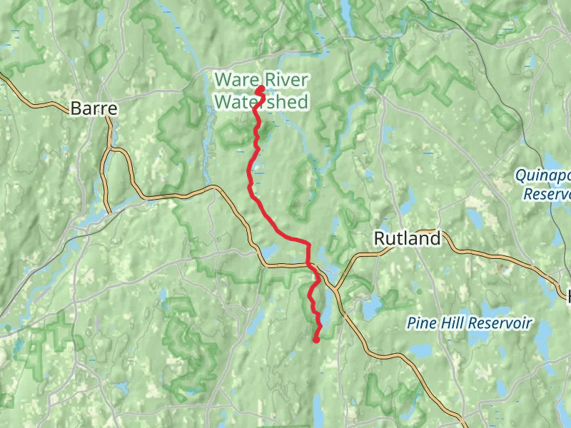 Long Pond to Ware River via Midstate Trail