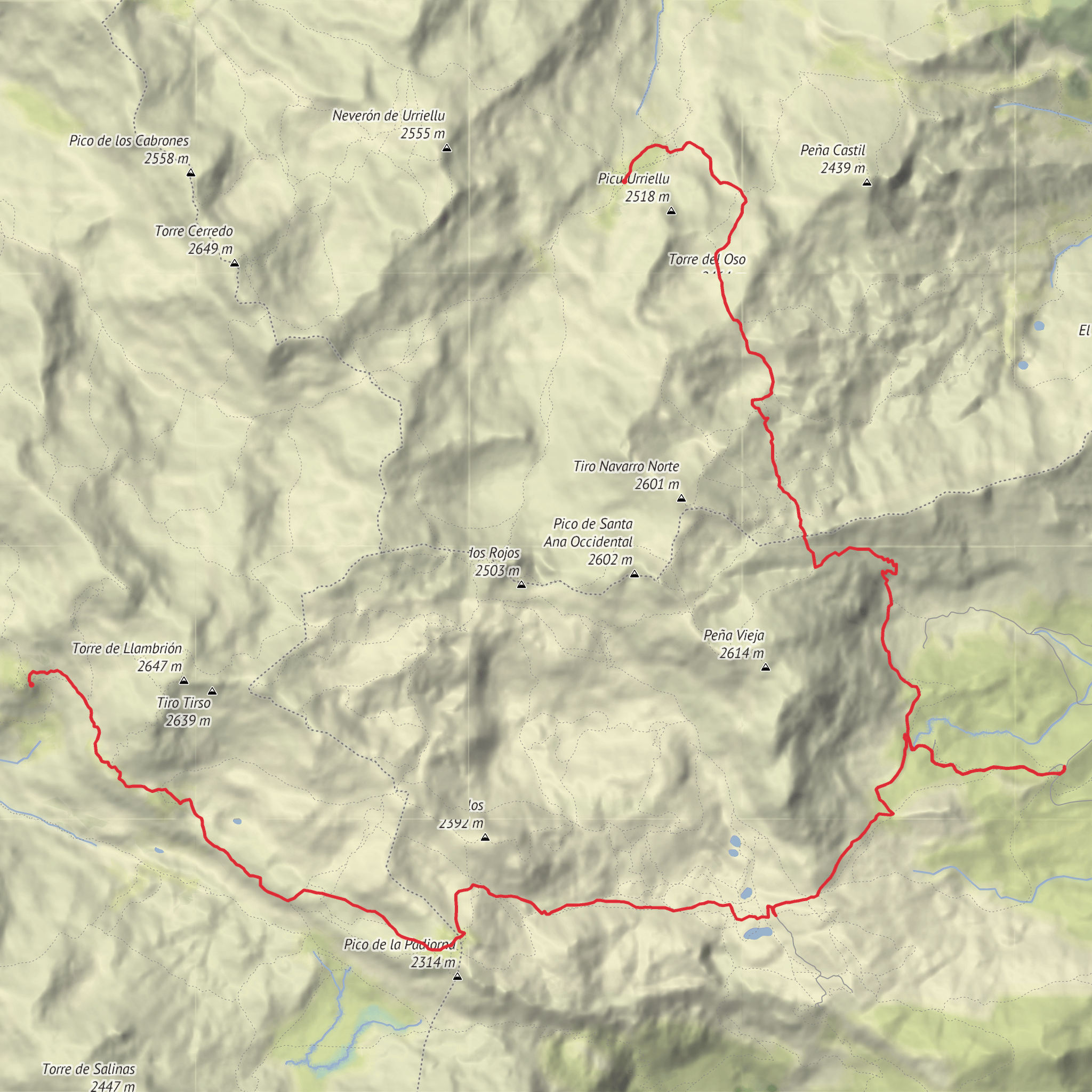 Picos de Europa National Park mobile static map