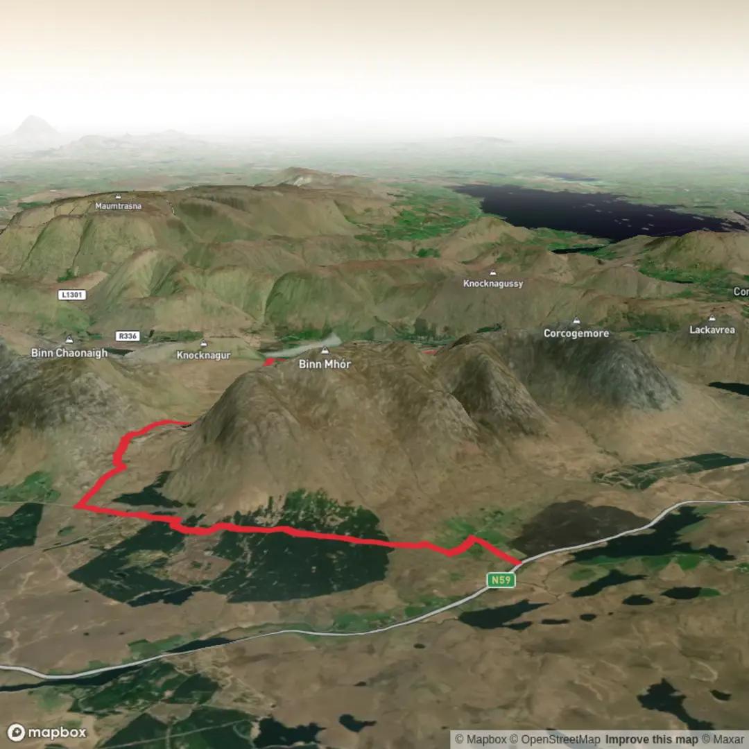 An image depicting the trail Shannakeela_Western_Way_Maum_1 and its surrounding area.
