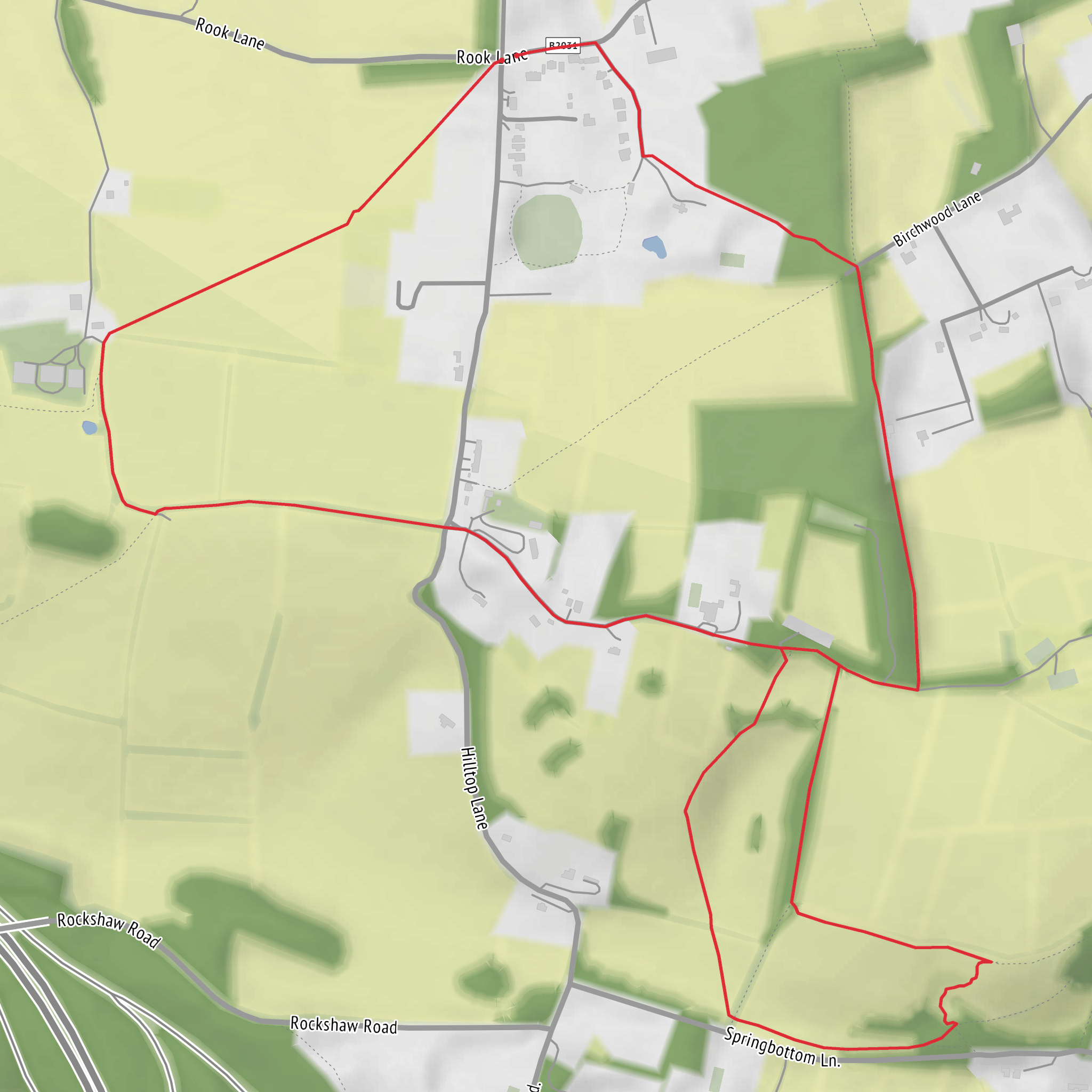 Chaldon and Quarry Hangers Park Ham Loop mobile static map
