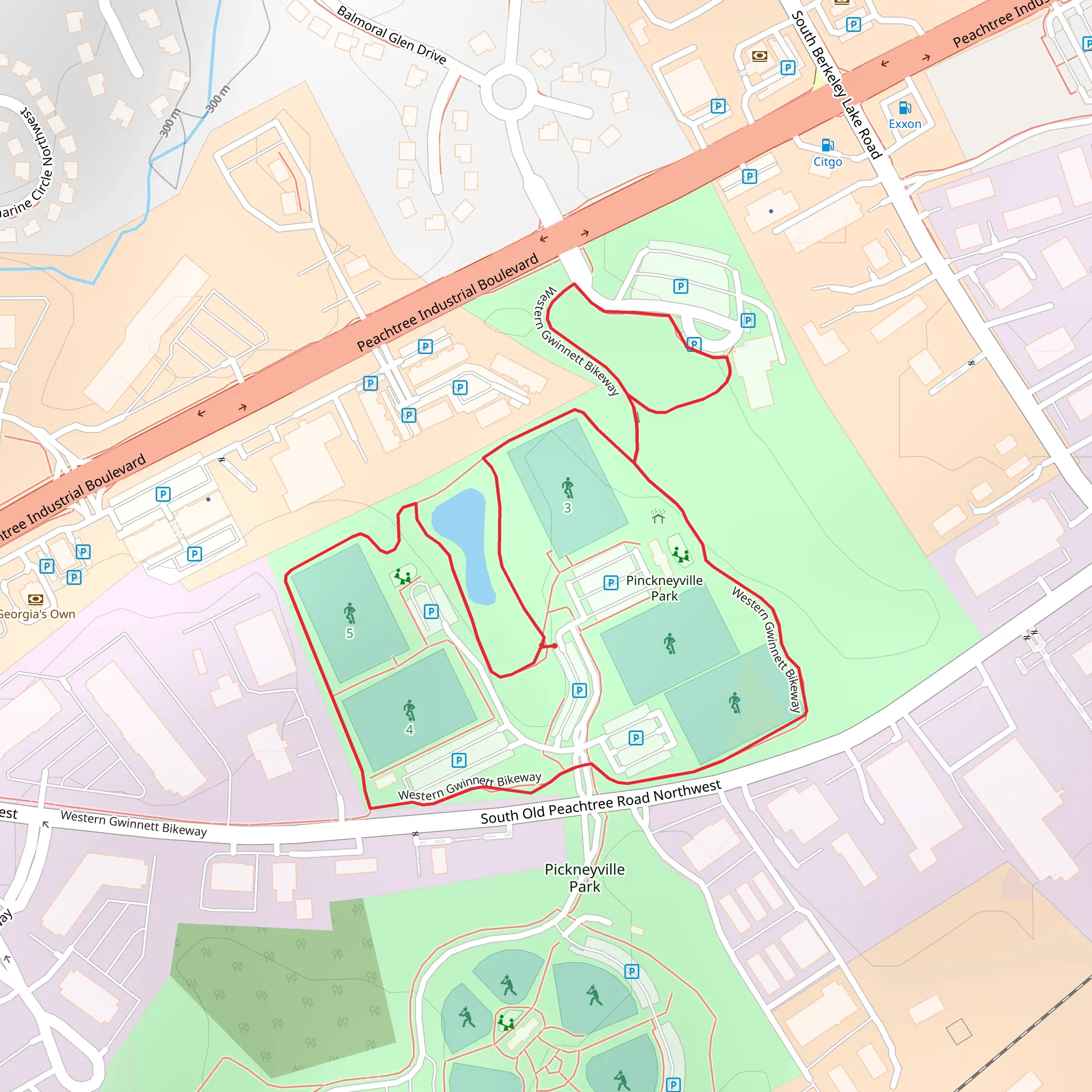 West Gwinnett Loop Walk mobile static map