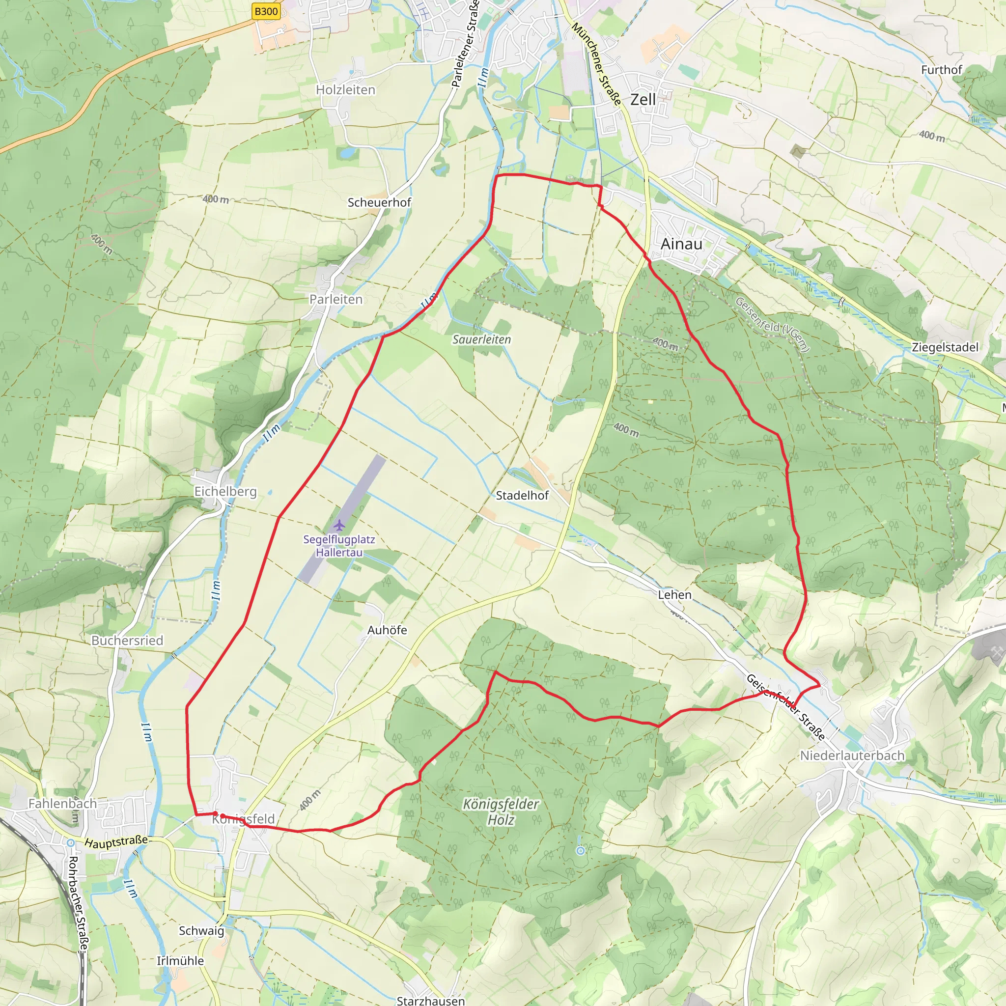 Wanderweg 93A mobile static map