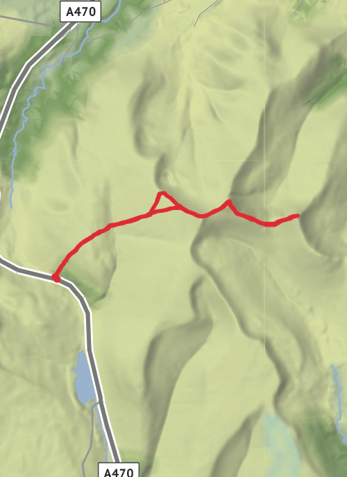 Powys Hike mobile static map
