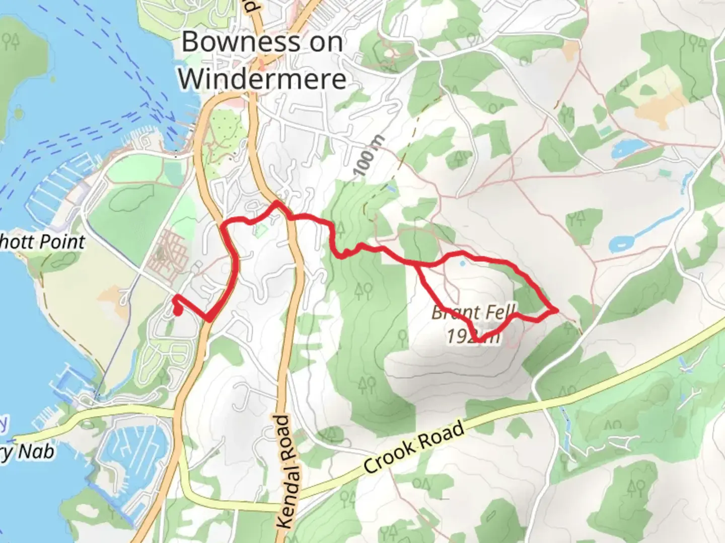An image depicting the trail Dragoneye Place Loop and its surrounding area.