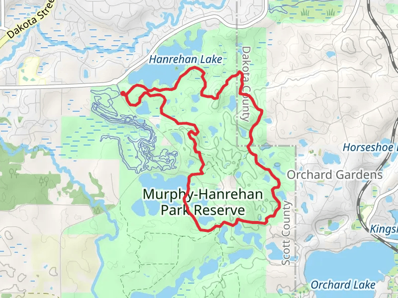 Hanrehan Lake to Murphy Lake Loop
