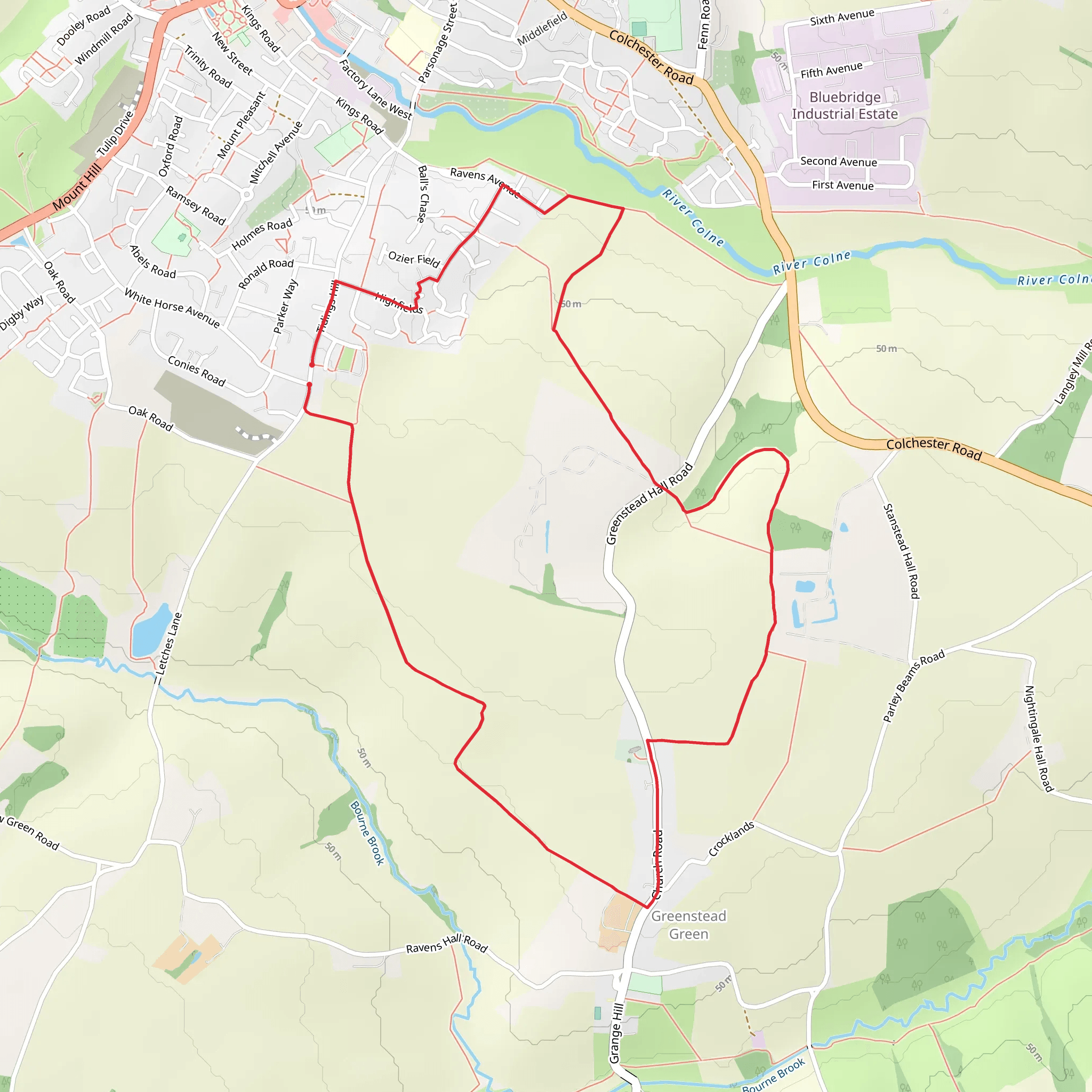 Tidings Hill and Greenstead Green and Halstead Rural Park Loop | Essex