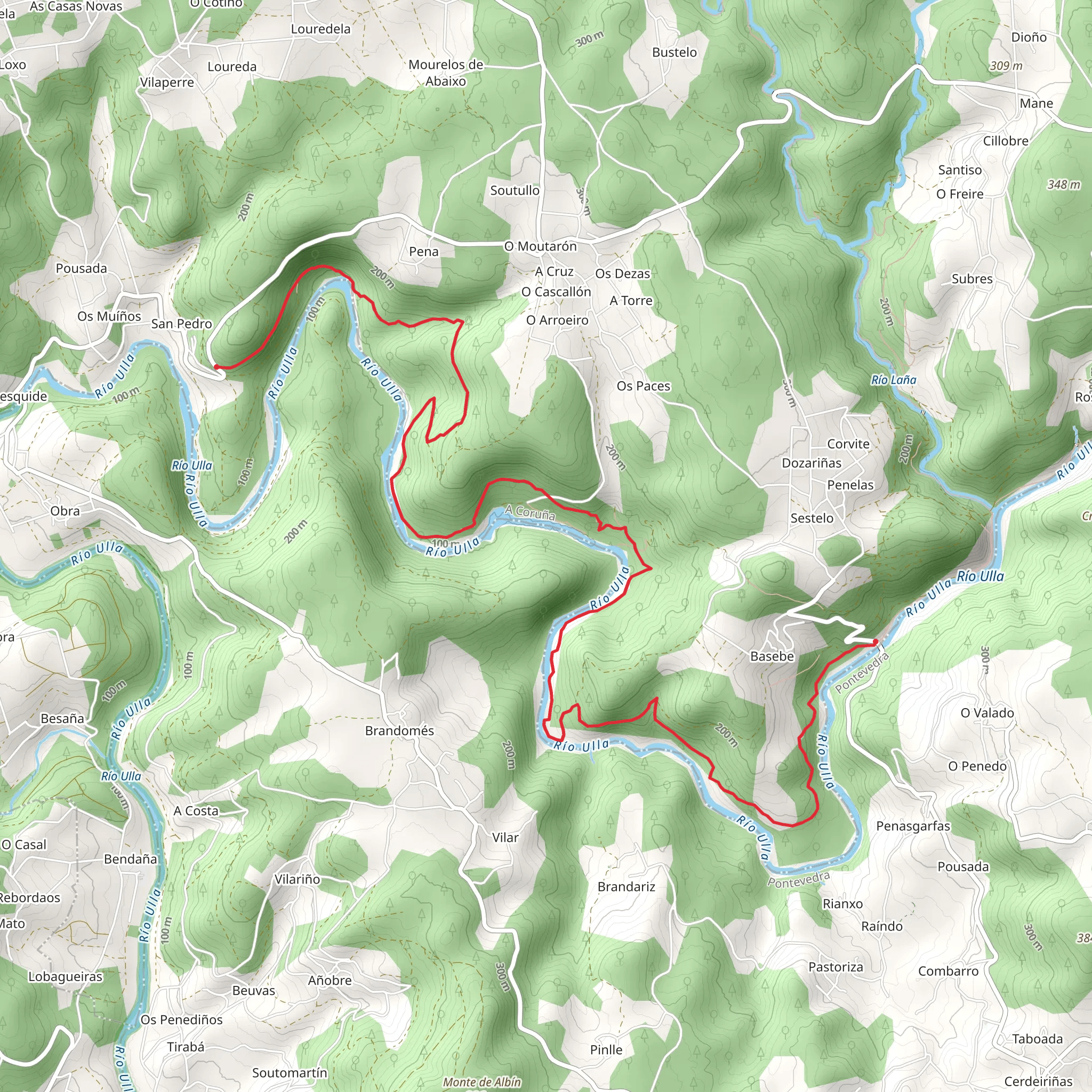 PR G 93 Ruta da Ribeira do Ulla mobile static map
