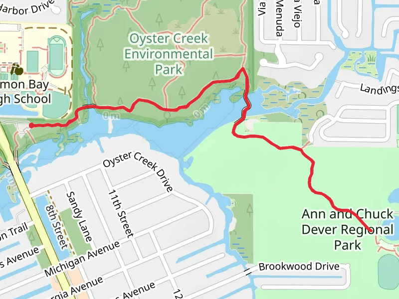 Ann and Chuck Dever Regional Park via Red Trail and Green Trail