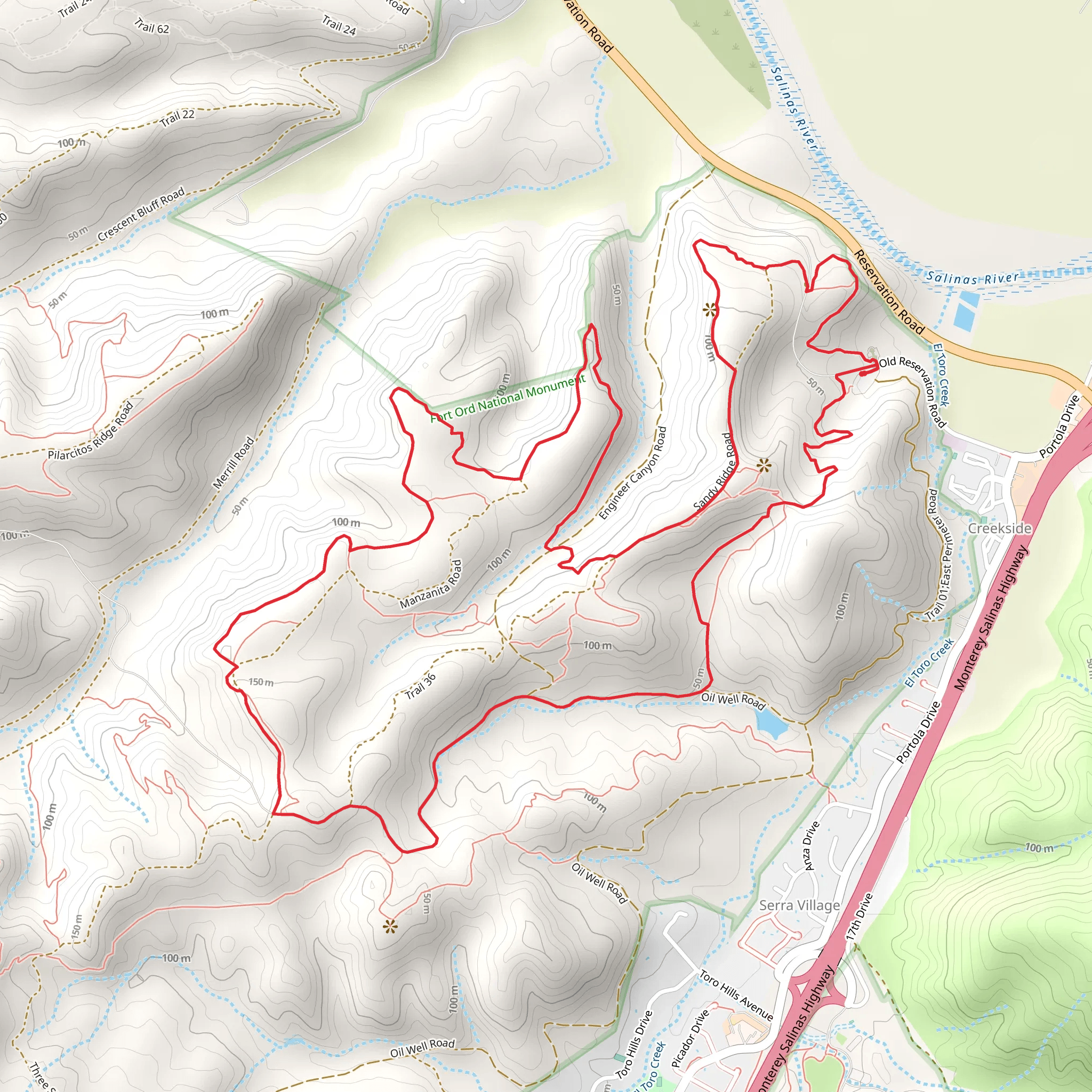 Trail 32 and Jacks Road Loop mobile static map