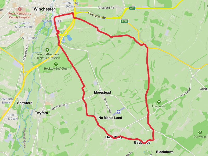 Hike on 07-05-2026 03:38 Chilcomb-Cheesefoot Hd-Owslebury thumbnail