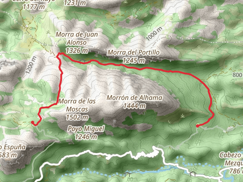 Path of the Leiva Valley la Collado Mangueta PR MU 57