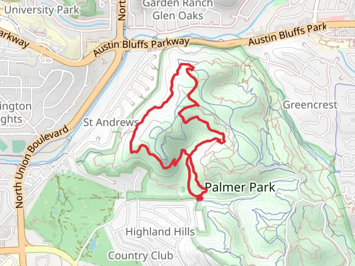 An image depicting the trail Edna Mae Bennet Nature and Templeton Loop Trail - Long and its surrounding area.