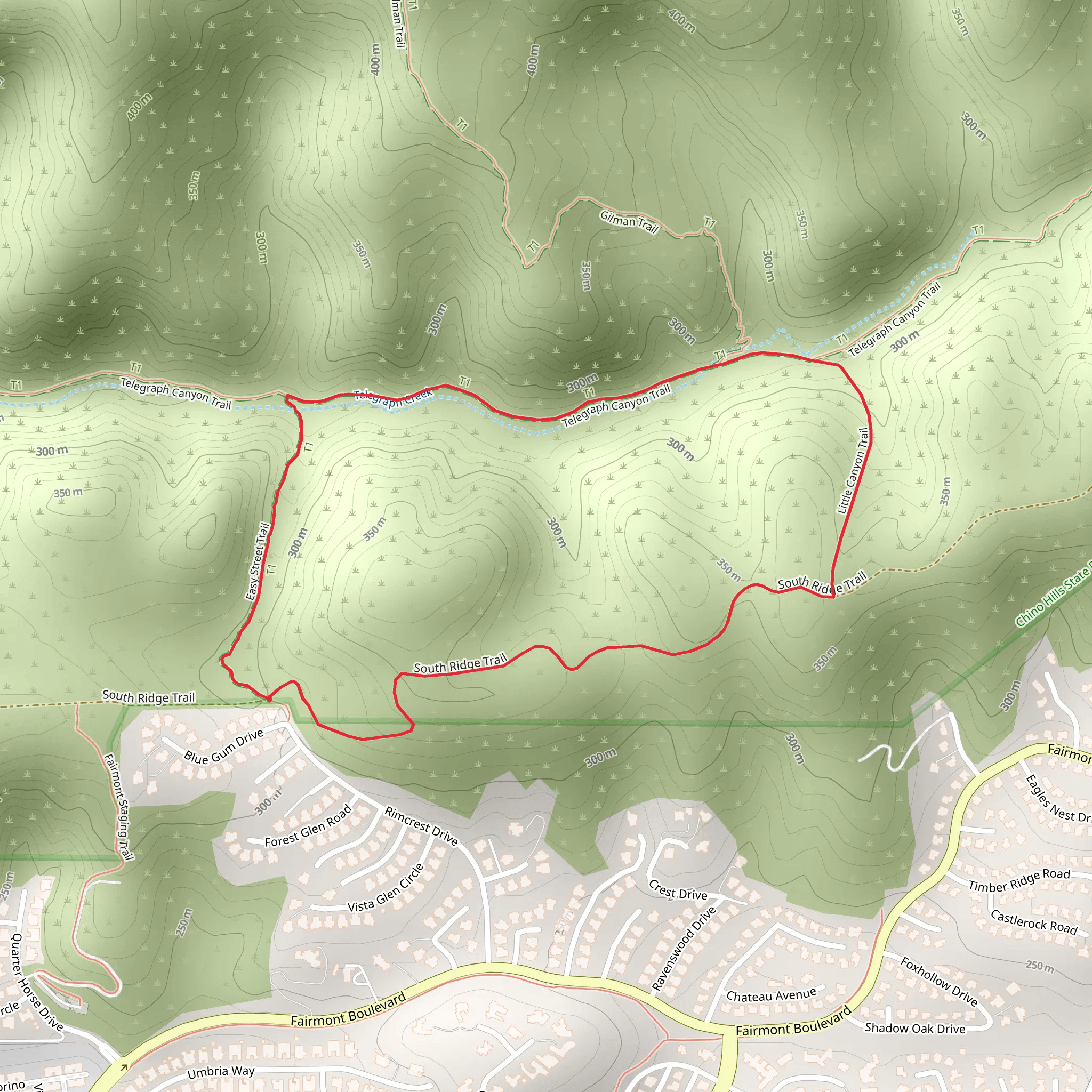 Telegraph Creek Loop mobile static map