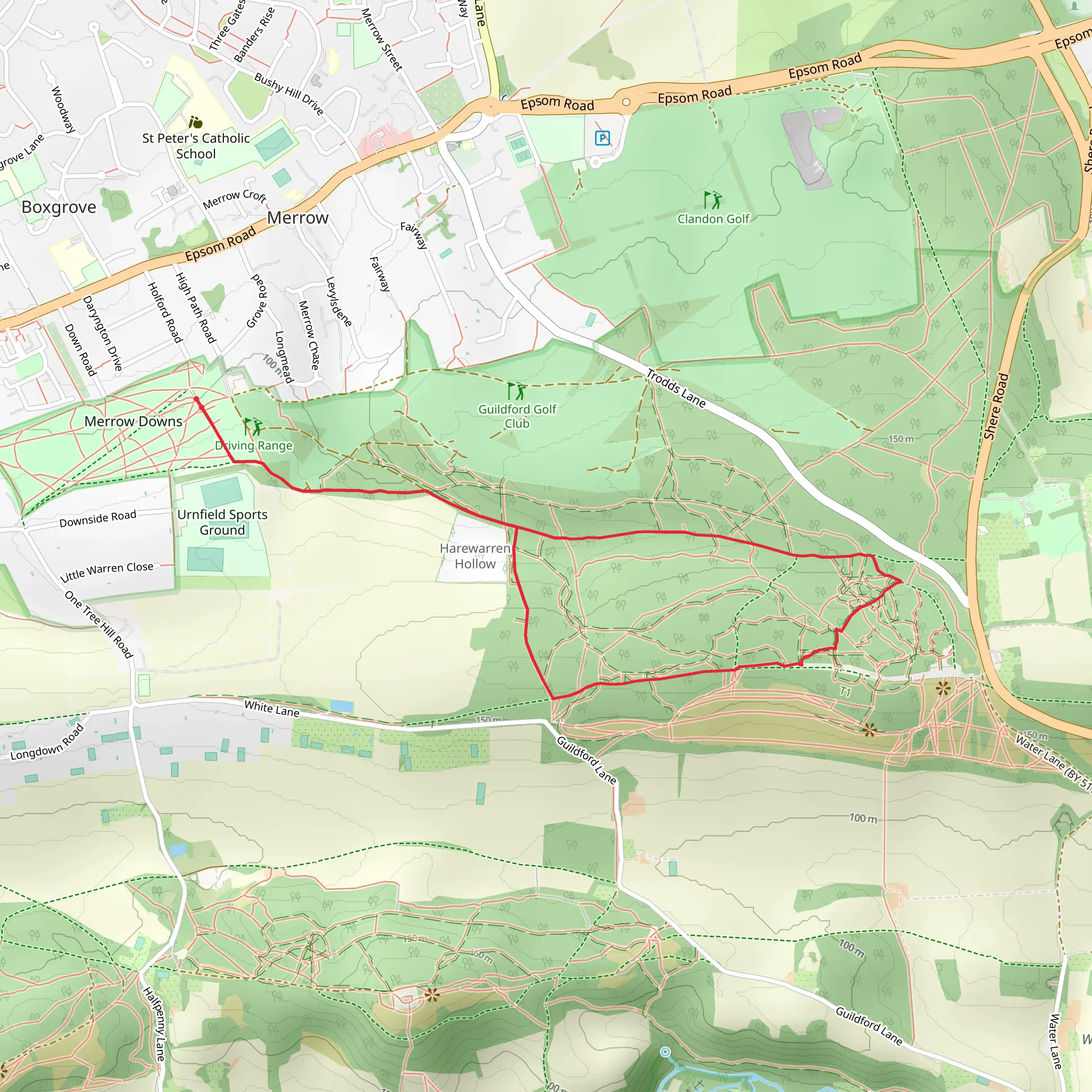 Walnut Tree Bottom and The Roughs mobile static map